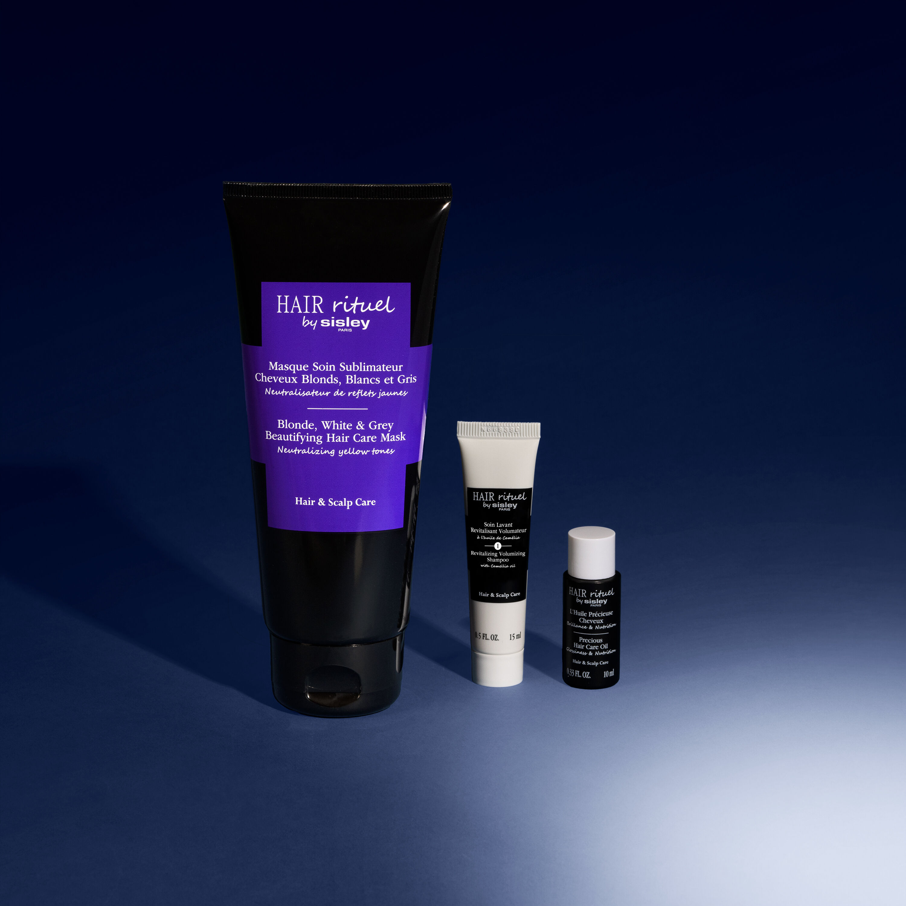 Rituel de masque pour cheveux blonds, blancs et grisonnants